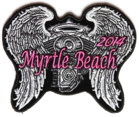 Myrtle Beach 2014 Patch Angel Wings Myrtle Beach 2014 Patch Angel Wings